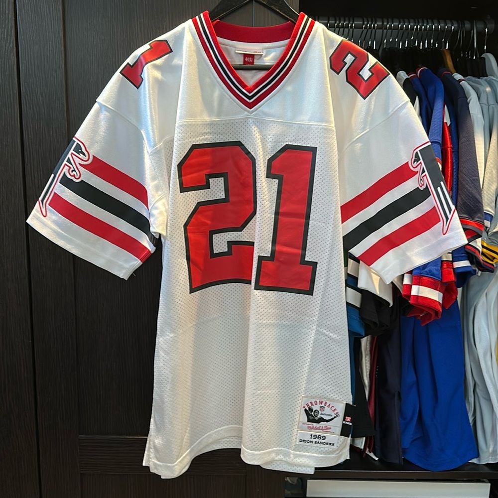 Deion Sanders Atlanta Falcons 1989 Mitchell & Ness Authentic Throwback Jersey